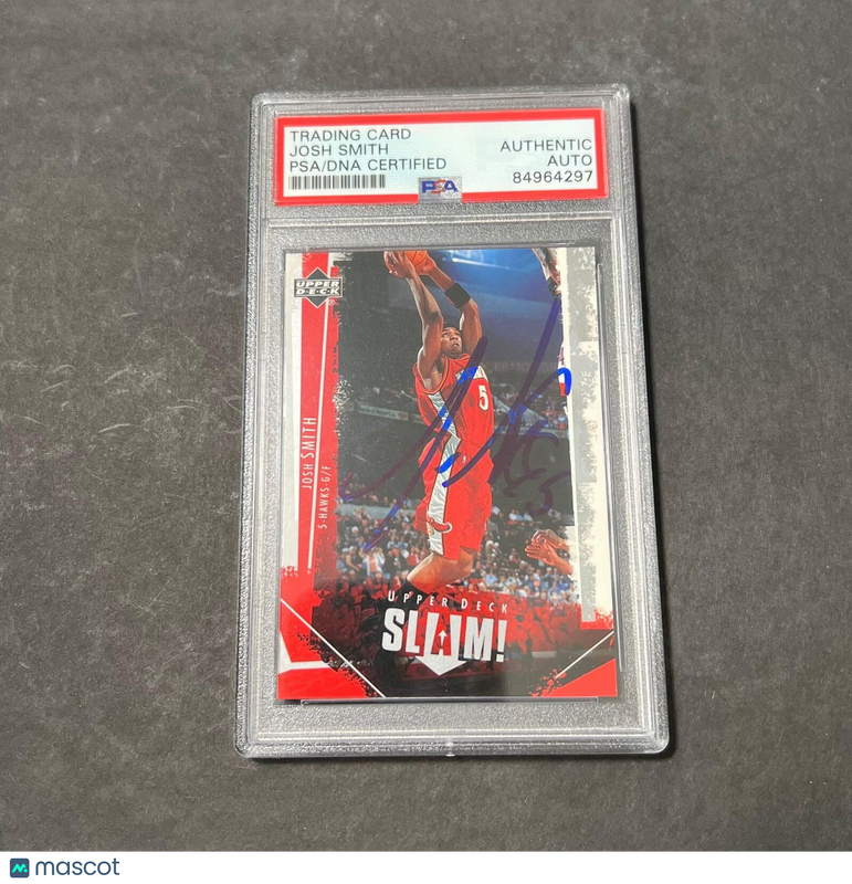 2005-06 Upper Deck #2 Josh Smith signed Auto Card PSA/DNA Slabbed Hawks