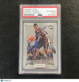 2012-13 Panini Prizm #105 Derrick Favors Signed Card AUTO PSA Slabbed Jazz