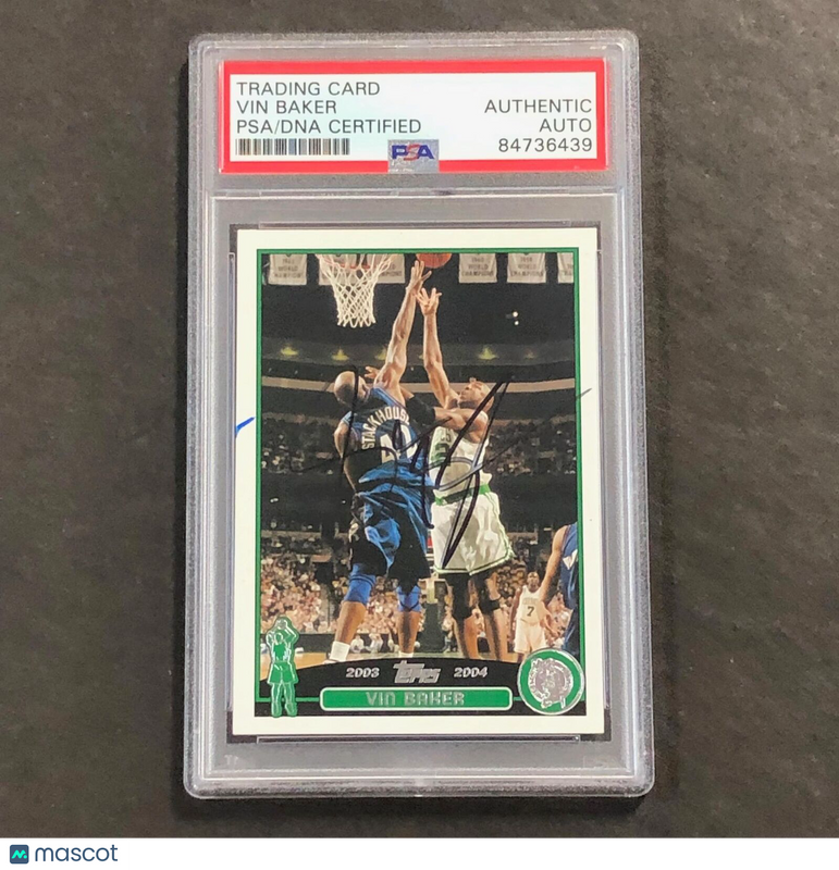 2003-04 Topps Basketball #143 Vin Baker Signed Card AUTO PSA/DNA Slabbed Celtics