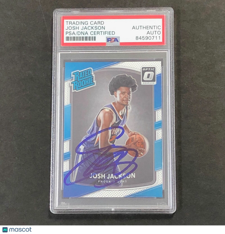 2017-18 Donruss Optic Rated Rookie #197 Josh Jackson Signed Rookie Card AUTO PSA