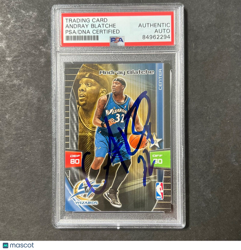 2018 Panini Adrenalyn Andray Blatche Signed Card AUTO PSA Slabbed Wizards