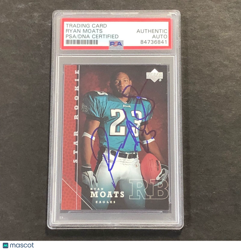 2005 Upper Deck Football #233 Ryan Moats Signed Card PSA Slabbed Auto Eagles