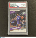 2017-18 Panini Prestige #183 Frank Mason III Signed Card AUTO PSA Slabbed RC Kin