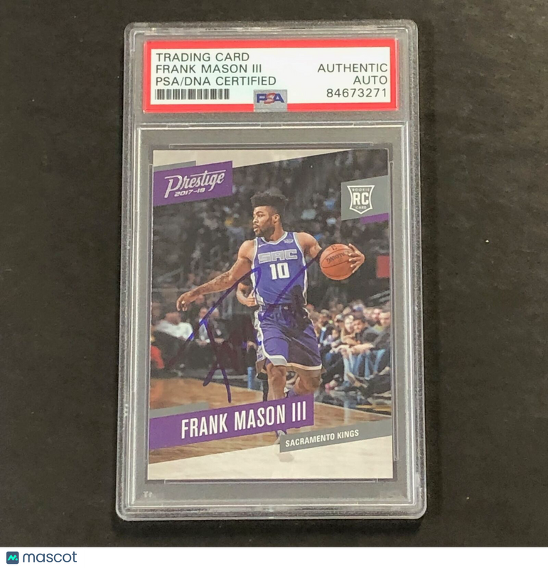 2017-18 Panini Prestige #183 Frank Mason III Signed Card AUTO PSA Slabbed RC Kin