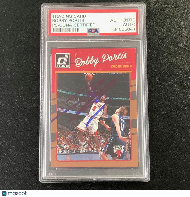 2016-17 Donruss Basketball #14 Bobby Portis Signed Card AUTO PSA Slabbed Bulls