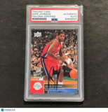 2009-10 Upper Deck #51 Amir Johnson Signed Card AUTO PSA Slabbed Pistons
