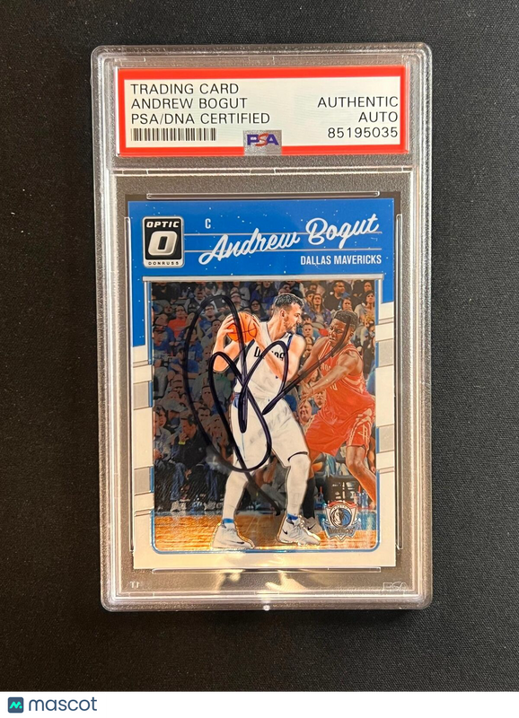 2016-17 Panini Donruss Optic #75 Andrew Bogut Signed Card AUTO PSA Slabbed Warri