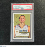 2006 Topps 1952 Style #137 Linas Kleiza Signed Card Auto PSA Slabbed Nuggets