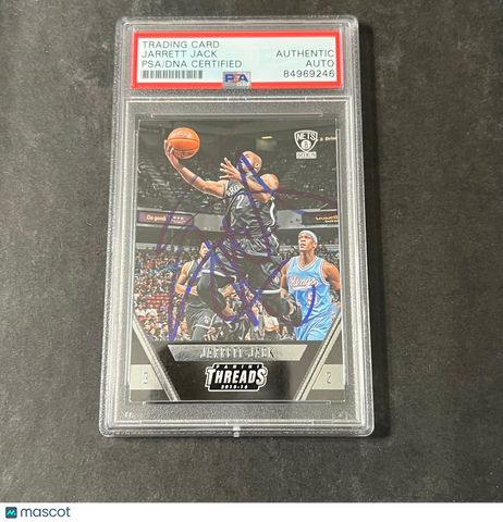 2015-16 Panini Threads #39 Jarrett Jack Signed Card AUTO PSA Slabbed Nets