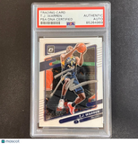 2021-22 Panini Donruss Optic #82 TJ WARREN Signed PSA Slabbed Pacers