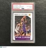 2015-16 NBA Hoops #223 Jordan Clarkson Signed Card AUTO PSA Slabbed Lakers