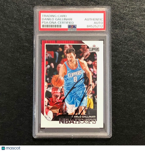 2018-19 NBA Hoops #105 Danilo Gallinari Signed AUTO PSA Slabbed Clippers