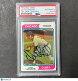 1974 Topps #502 Dave LaRoche Signed Card PSA Slabbed Auto Cubs