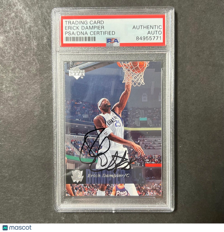2006 Upper Deck #35 ERICK DAMPIER Signed Card AUTO PSA Slabbed Dallas Mavericks