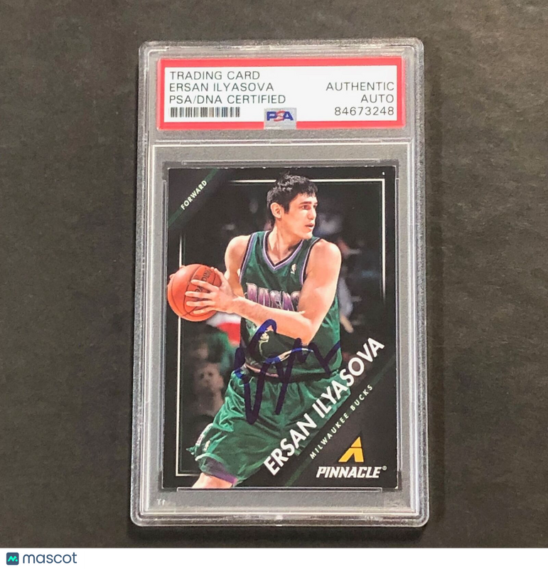 2013-14 Panini Pinnacle #184 Ersan Ilyasova Signed Card AUTO PSA Slabbed Bucks