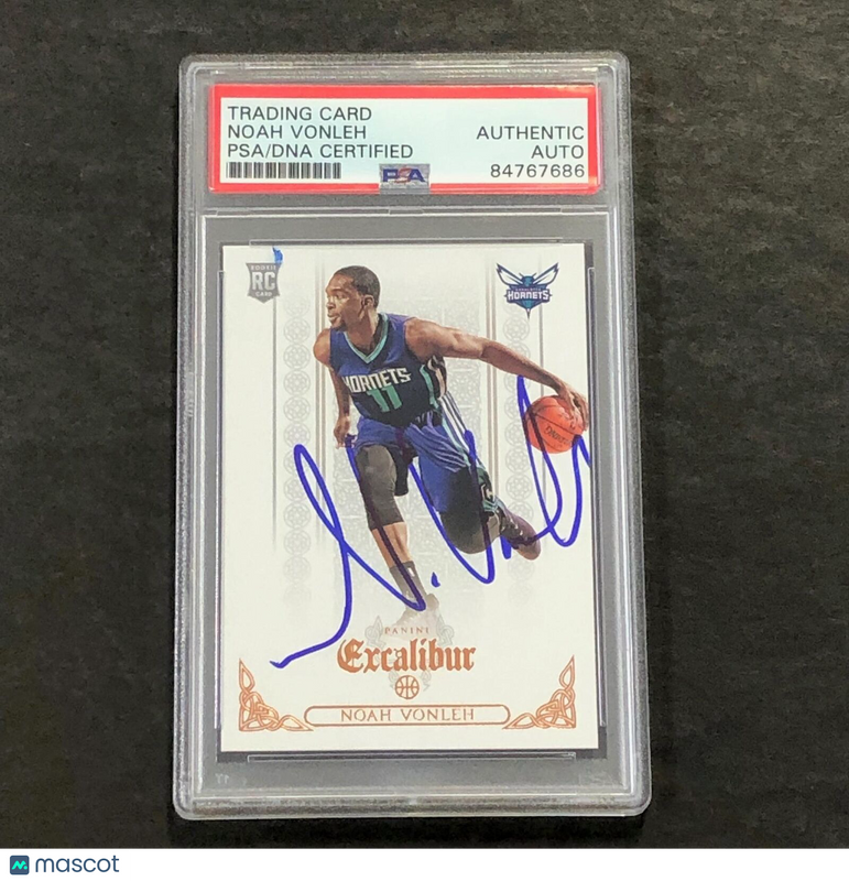 2014-15 Panini Excalibur #161 Noah Vonleh Signed Card AUTO PSA/DNA Slabbed RC