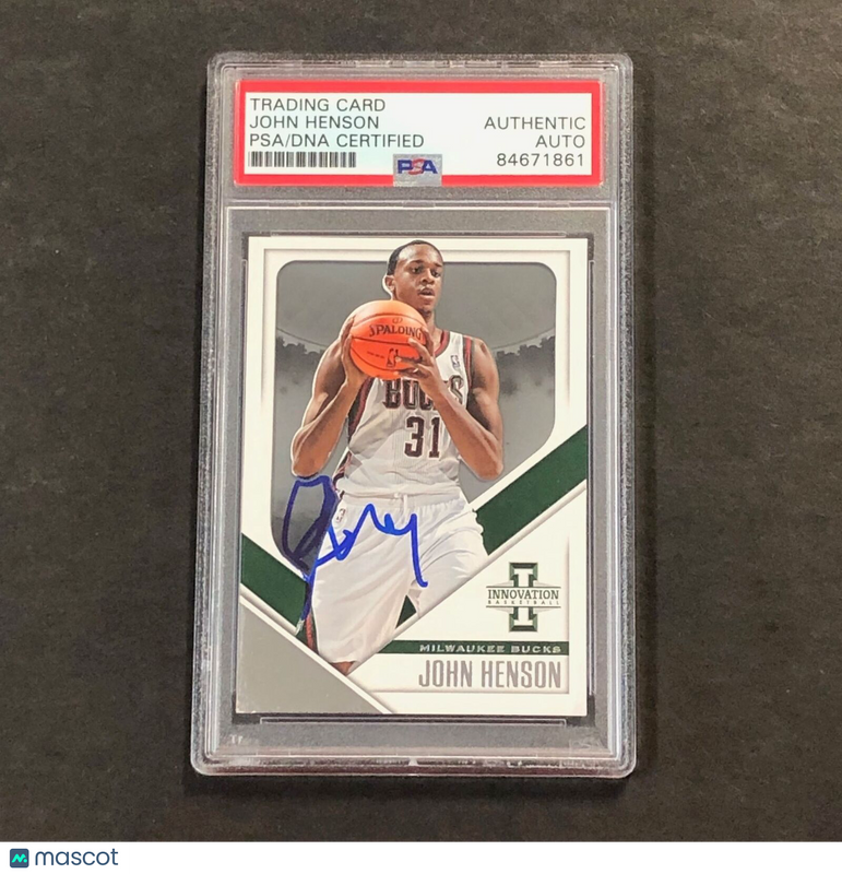 2013-14 Panini Innovation #67 John Henson Signed Card 173/199 Auto PSA Slabbed Bucks