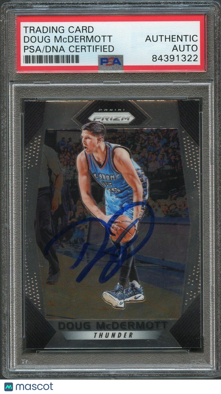 2017-18 Panini Prizm #265 Doug McDermott Signed Card AUTO PSA Slabbed Thunder