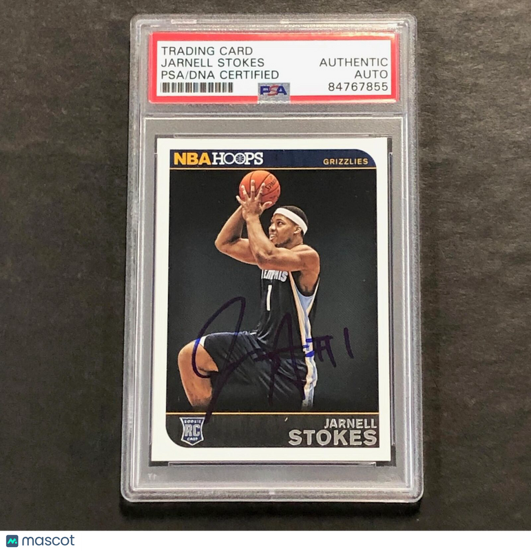 2014-15 NBA Hoops #289 Jarnell Stokes Signed Card AUTO PSA Slabbed Grizzlies