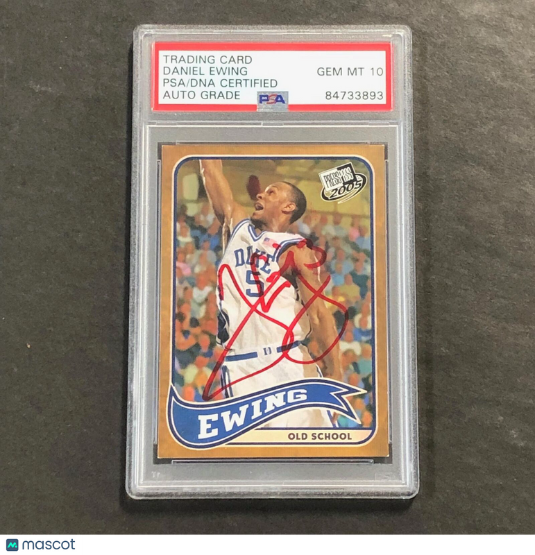 2005-06 PressPass Basketball #03/25 Daniel Ewing Signed Card PSA Slabbed Duke