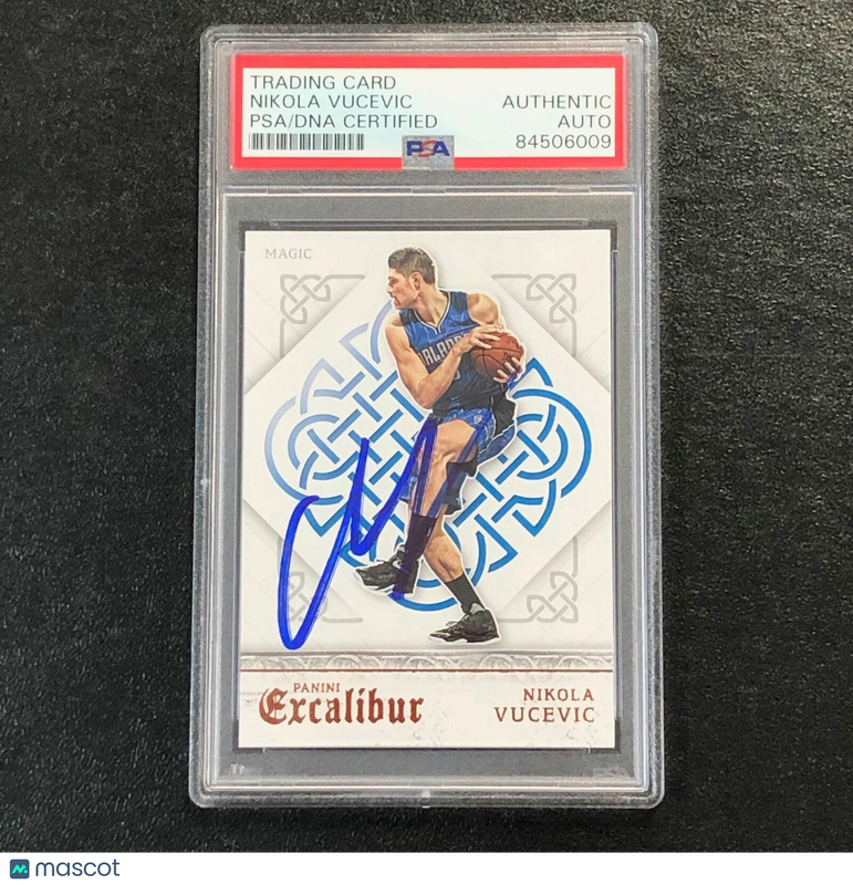 2015-16 Panini Excalibur #114 Nikola Vucevic Signed Card AUTO PSA Slabbed Magic