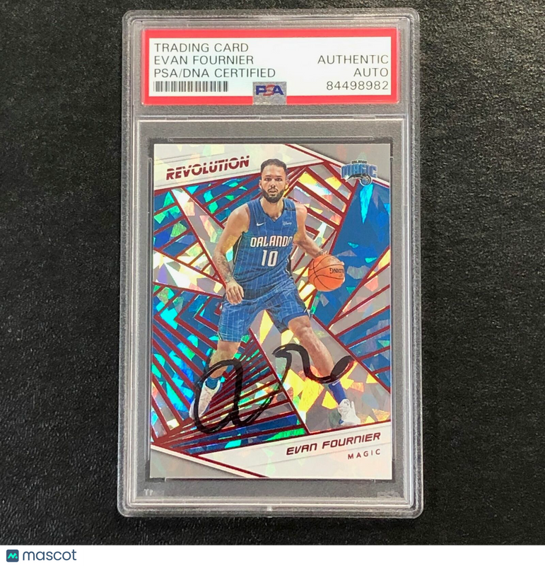 2018-19 Panini Revolution #93 Evan Fournier Signed Card AUTO PSA Slabbed Magic