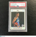 2007-08 Topps #7 Corey Brewer Signed Card AUTO PSA Slabbed RC Timberwolves