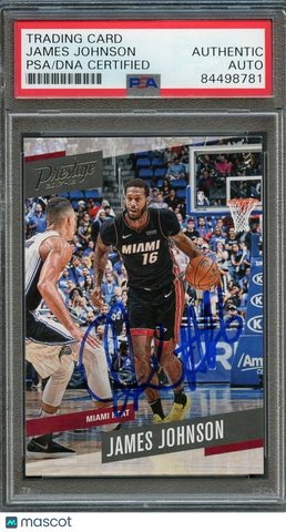 2017-18 Panini Prestige #44 James Johnson Signed Card AUTO PSA/DNA Slabbed Heat
