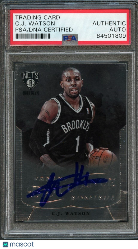 2012-13 Panini Brilliance #20 C.J. Watson Signed Card AUTO PSA Slabbed Nets