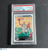 2014-15 Panini Hoops #70 Derrick Favors Signed Card AUTO PSA Slabbed Jazz