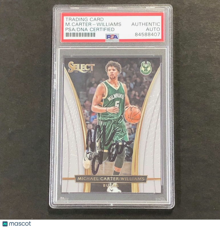2015-16 Panini Select #238 Michael Carter-Williams Signed Card AUTO PSA/DNA Slab