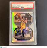 2021-22 Prizm Basketball #188 Justin Holiday Signed Card AUTO PSA Slabbed Pacers