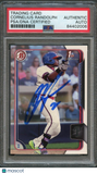 2015 Bowman Draft #66 Cornelius Randolph Signed Card PSA Slabbed Auto Phillies