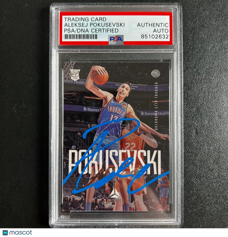 2020-21 Panini Chronicles Luminance #151 Aleksej Pokusevski Signed Card AUTO PSA