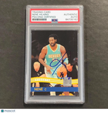 2010-11 Panini Donruss #117 Nene  Signed Card Auto PSA Slabbed Nuggets