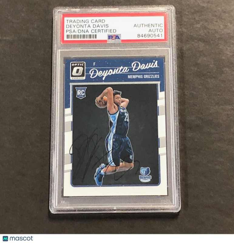 2016-17 Panini Optic #175 Deyonta Davis Signed Card AUTO PSA Slabbed RC Grizzlie