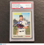 2019 Topps Heritage #85 Chris Ianetta Signed Card PSA Slabbed Auto 10 Rockies