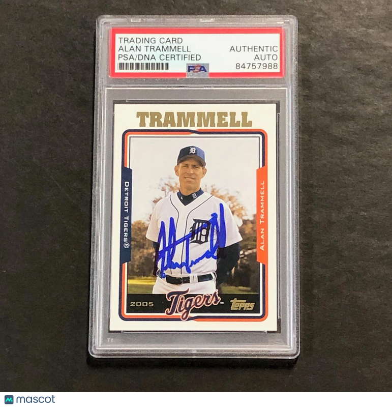2005 Topps #277 Alan Trammell Signed Card PSA Slabbed Auto Tigers