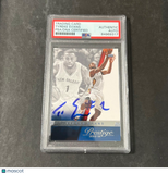 2014 Panini #103 Tyreke Evans Signed Card AUTO PSA Slabbed Pelicans