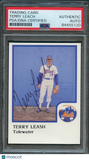 1986 Tidewater Tides ProCards #15 Terry Leach Signed Card PSA Slabbed Auto Mets