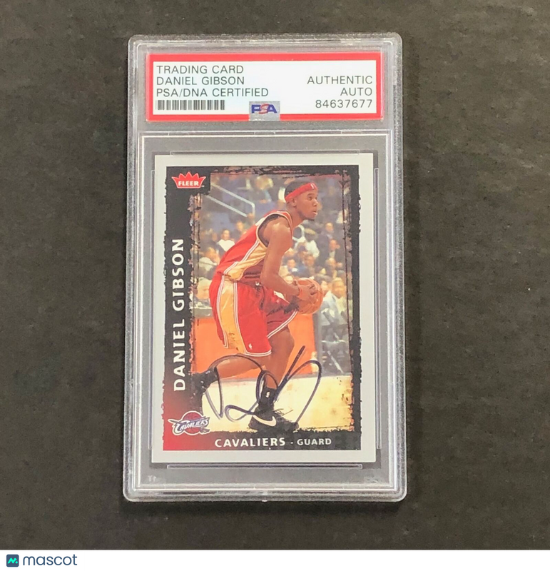 2008-09 Fleer #27 Daniel Gibson Signed Card AUTO PSA Slabbed Cavaliers