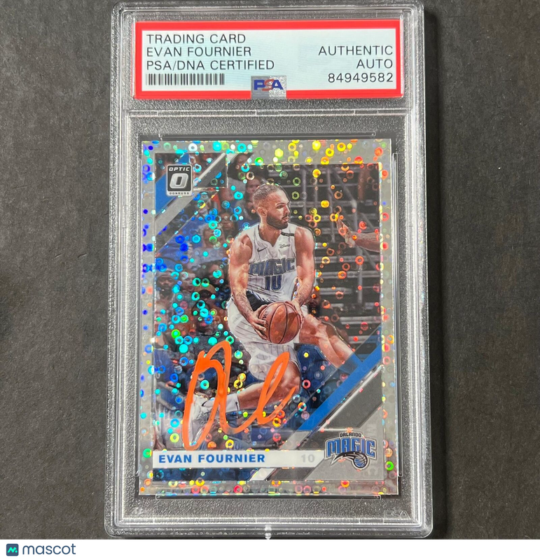 2019-20 Panini Donruss #15 Evan Fournier  Signed Card Auto PSA Slabbed Magic