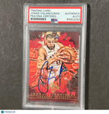2015-16 PANINI COURT KINGS #63 Jonas Valanciunas Signed Card AUTO PSA Slabbed To