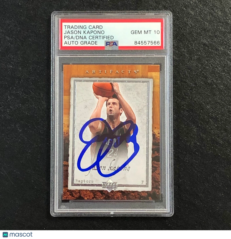 2007-08 Artifacts Basketball #48 Jason Kapono Signed Card AUTO 10 PSA Slabbed Ra
