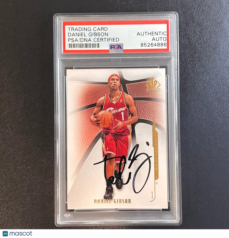 2008-09 Upper Deck SP Authentic #59 Daniel Gibson Signed Card AUTO PSA Slabbed C