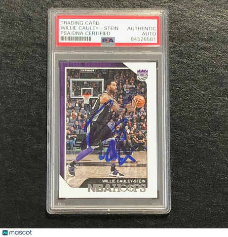 2018-19 NBA Hoops #27 Willie Cauley-Stein Signed Card AUTO PSA Slabbed Kings
