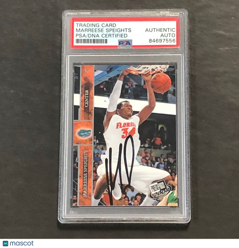 2007-08 PressPress Basketball #31 MARREESE SPEIGHTS Signed Card PSA Slabbed RC F