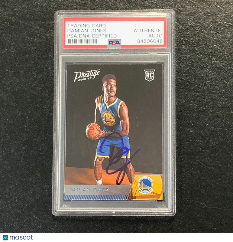 2016-17 Panini Prestige #177 Damian Jones Signed Card AUTO PSA/DNA Slabbed GSW R