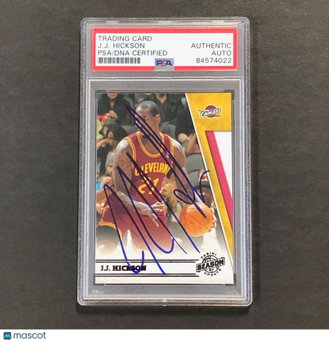 2010-11 Panini Season Update #43 J.J. Hickson Signed Card AUTO PSA Slabbed Caval
