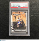 2015-16 Donruss #88 Thaddeus Young Signed Card AUTO PSA Slabbed Nets